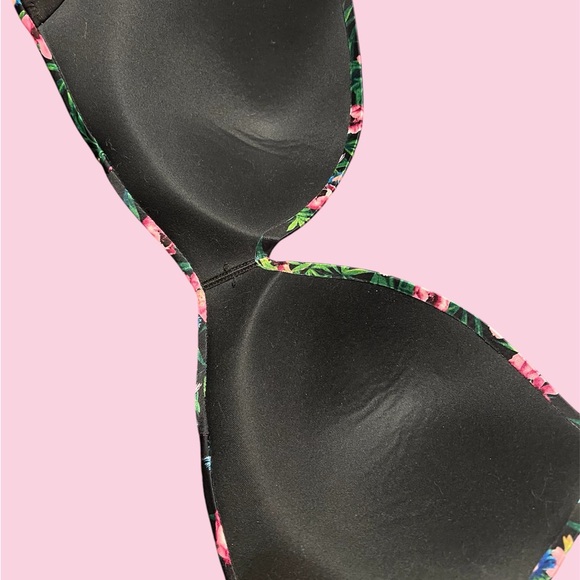 VICTORIA’S SECRET Very Sexy So Obsessed Wireless Push-Up Bra Floral Sz 34DD - Picture 3 of 4
